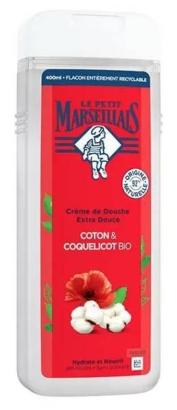 Crème Douche Coton & Coquelicot BIO Le Petit Marseillais 400ml