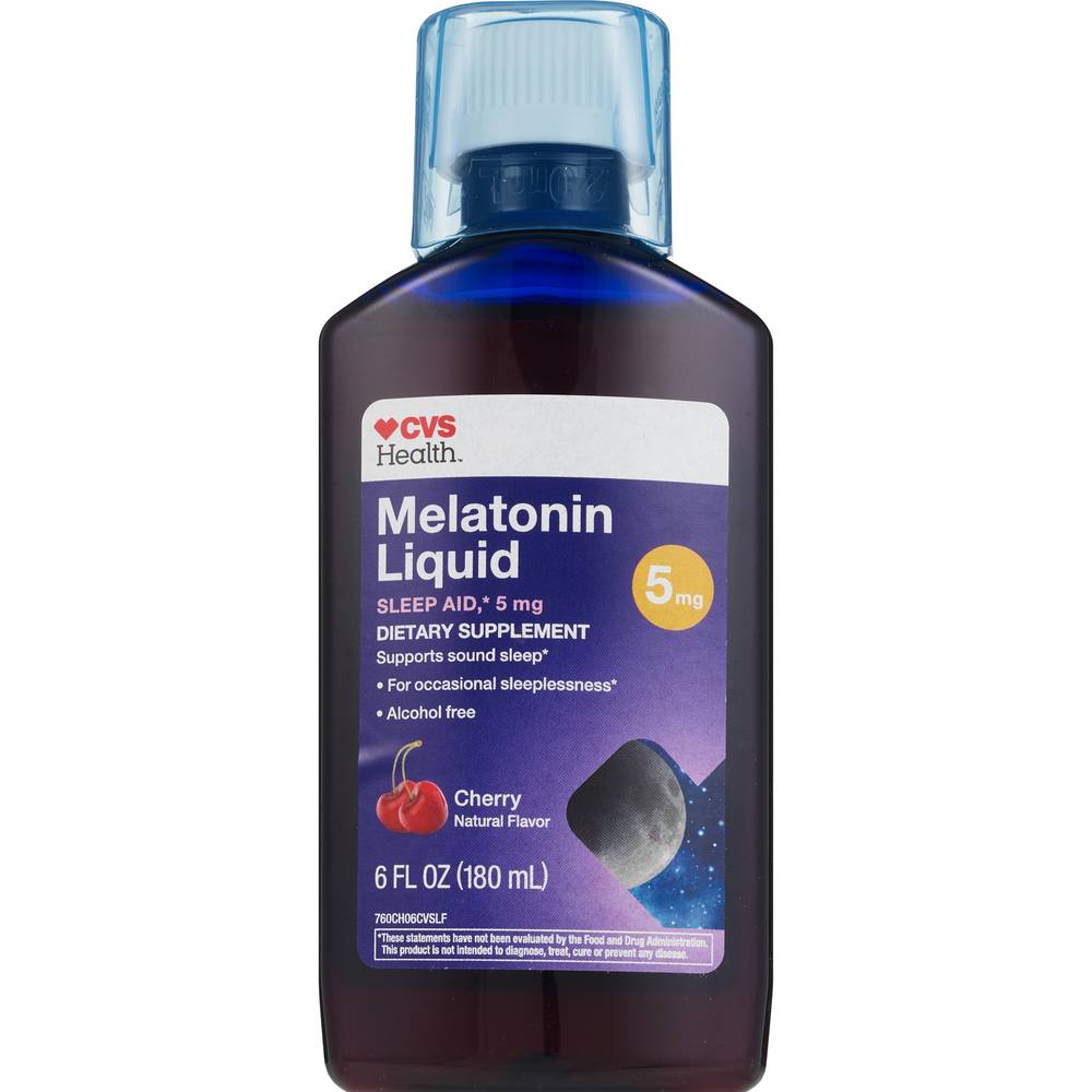 CVS Health Melatonin Liquid, Cherry (6 fl oz)