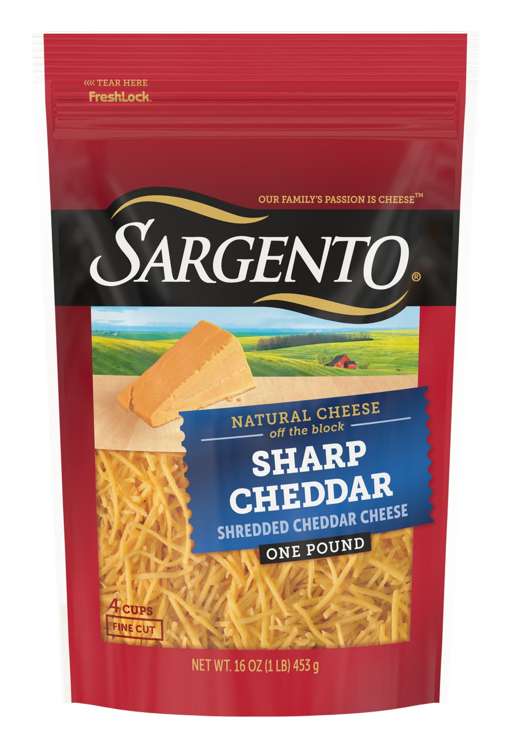 Sargento Shredded Sharp Natural Cheddar Cheese (16 oz)