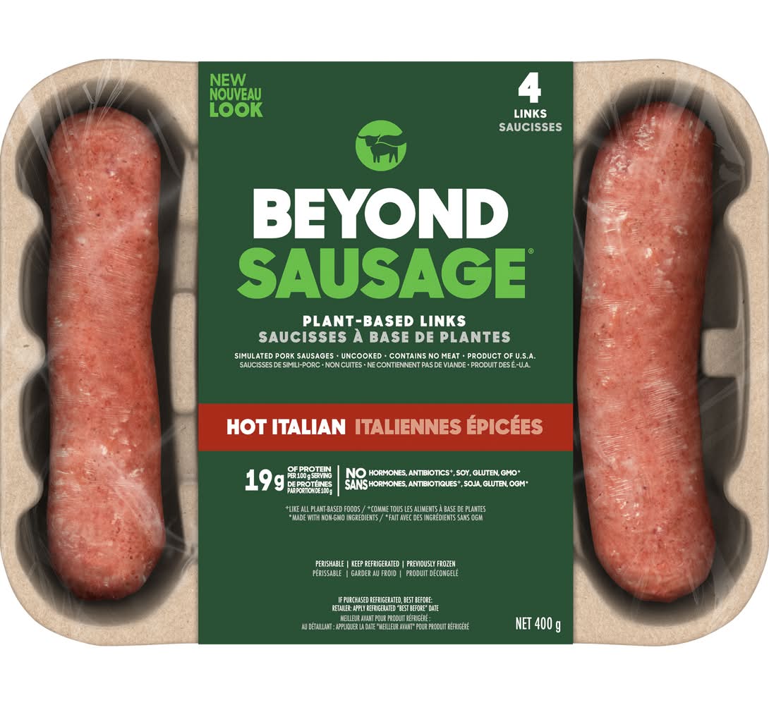 Beyond Meat Plant Based Sausages Link, Hot Italian (400 g, 4 ct)