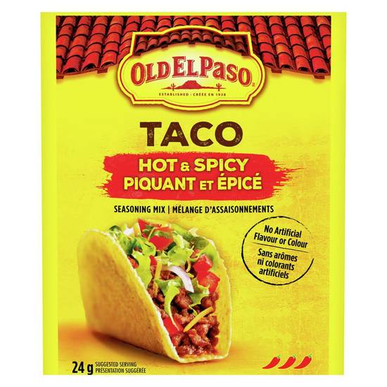 Old El Paso Taco Seasoning, Hot N Spicy (24 g)