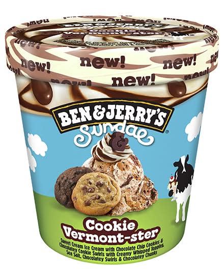 Ben & Jerry'S Sundae Cookie Vermontster Ice Cream 427Ml