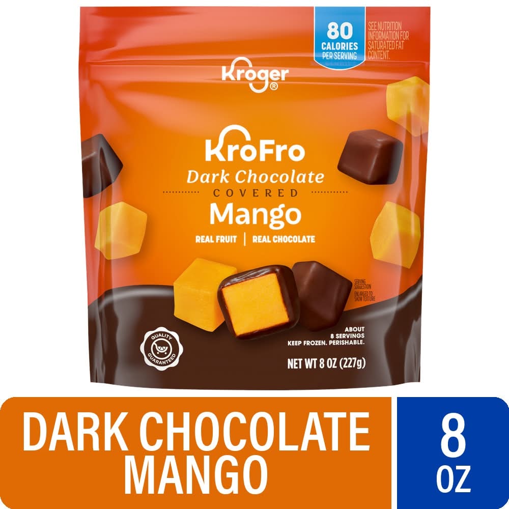Kroger Krofro Dark Chocolate Covered Mango Bites (8 oz)