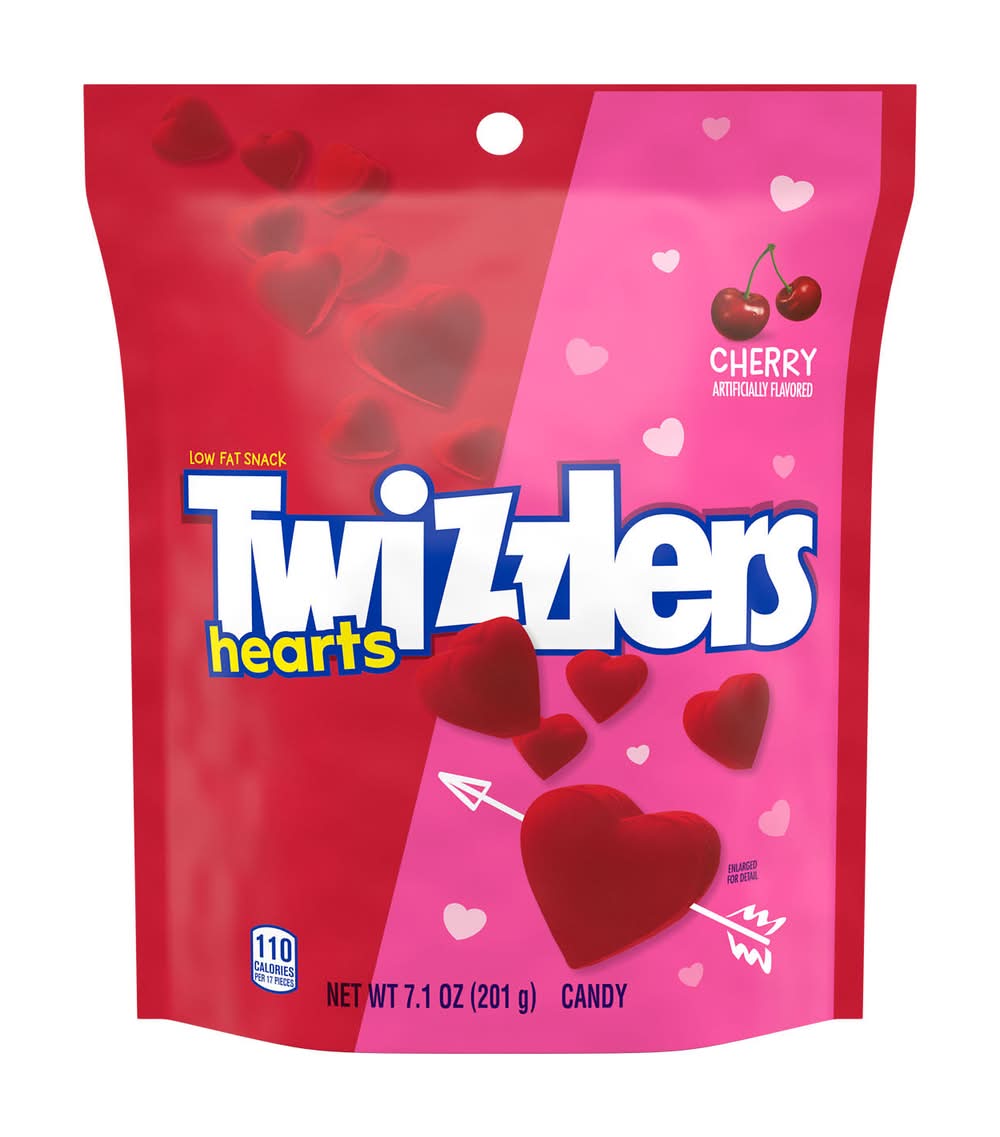 Twizzler's Hearts Candy, Cherry (7.1 oz)