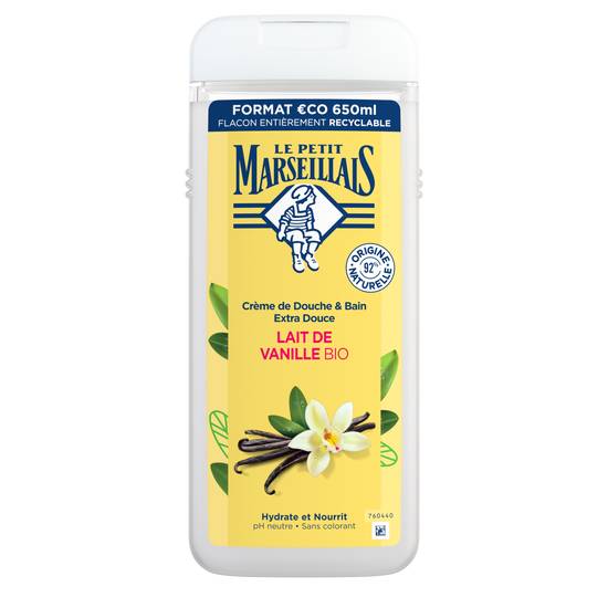 Le Petit Marseillais - Douche crème extra doux lait de vanille (650 ml)