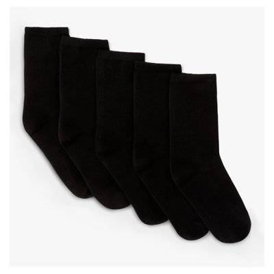 John Lewis Ankle Socks Black (size 4-8)