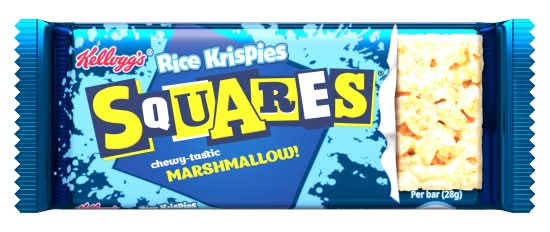 Rice Krispies Marshmallow, Squares Cereal Bars (28g)