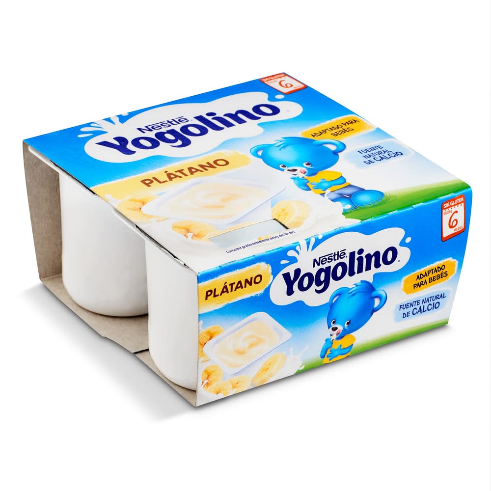 Postre Lácteo De Plátano Nestlé Yogolino Pack 4 X 100 G