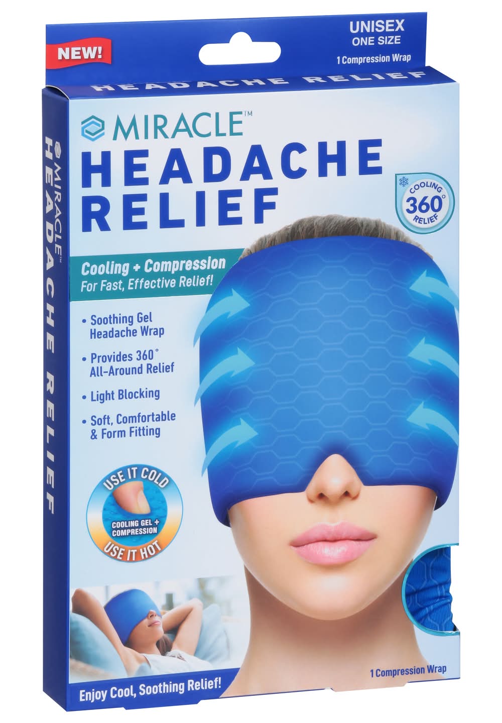 Find Relief Fast with Ontel Miracle Unisex Headache Relief