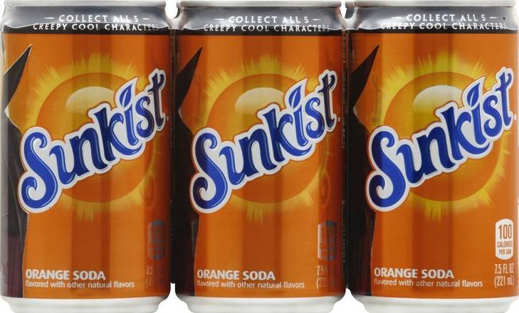 Sunkist Orange Soda (7.5 oz x 6 ct)