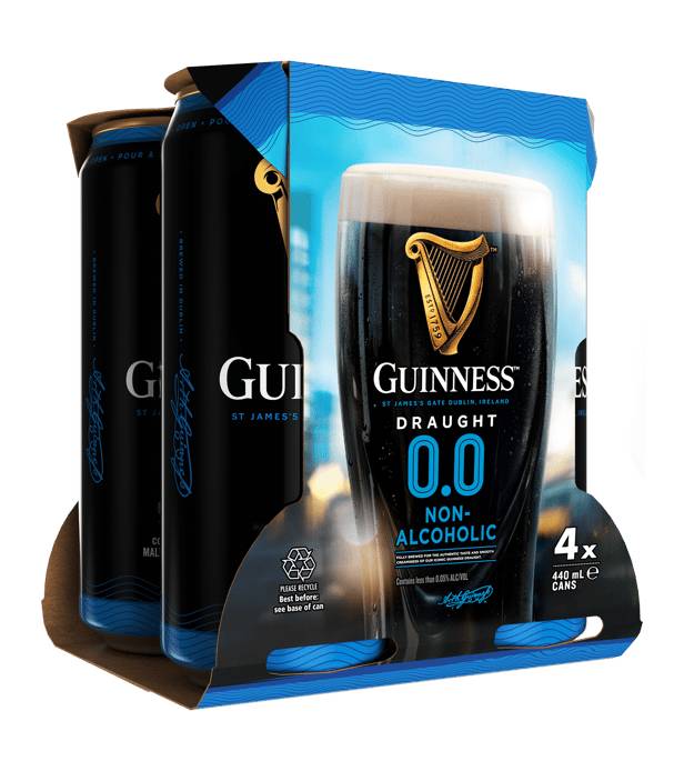 Guinness 0.0% Draught Cans 4x440ml