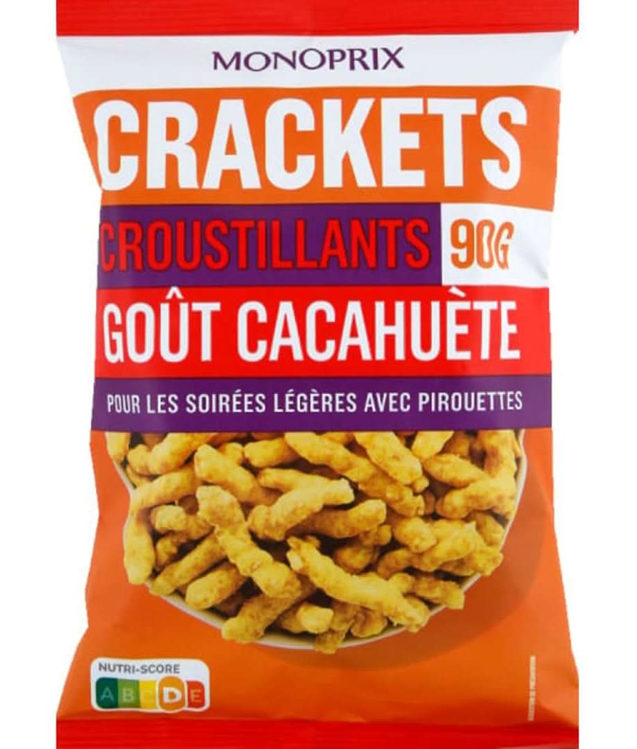 Monoprix - Craquelins croustillants, cacahuète (90g)