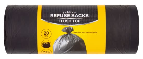 Polylina Refuse Sacks Flush Top (20 pack)