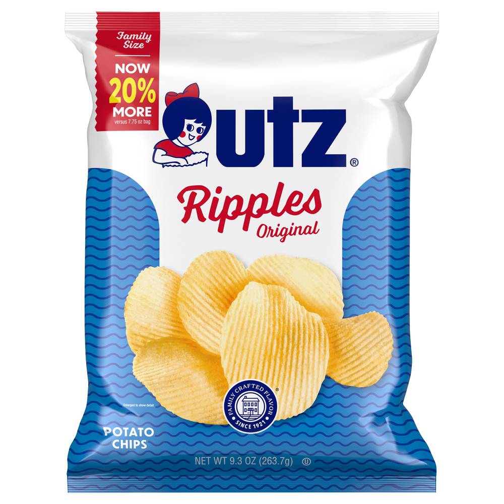 Utz Ripples Original Family Size Potato Chips (7.75 oz)