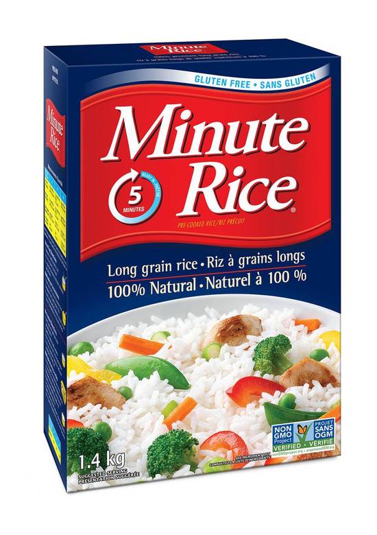 Minute rice minute rice riz blanc à grains- long grain white rice