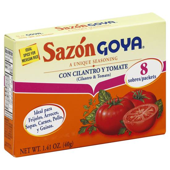 Sazon Goya Cilantro & Tomato Seasoning (8 ct)