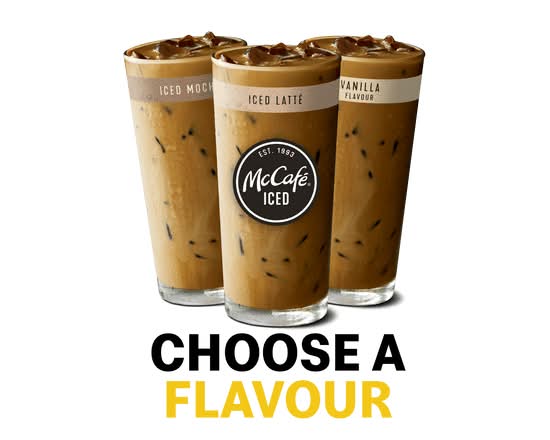 Large Flavoured Iced Latte McCafé