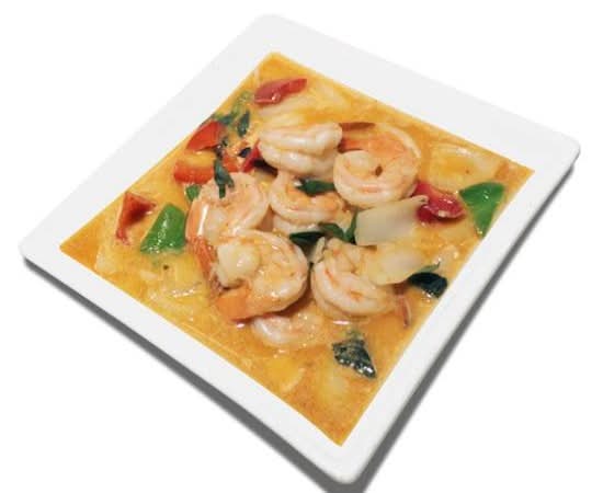 18b. Crevettes au cari rouge / Red Curry Shrimp / 红咖喱虾