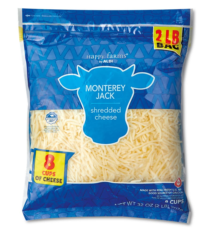 Happy Farms Shredded Monterey Jack Cheese (32 oz)