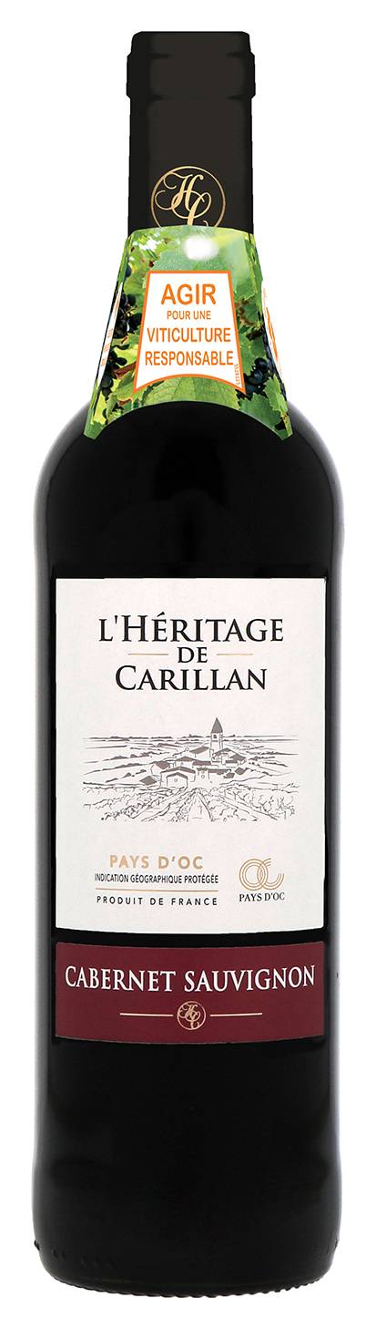 L'Héritage de Carillan - Vin rouge languedoc-roussillon igp (750ml)