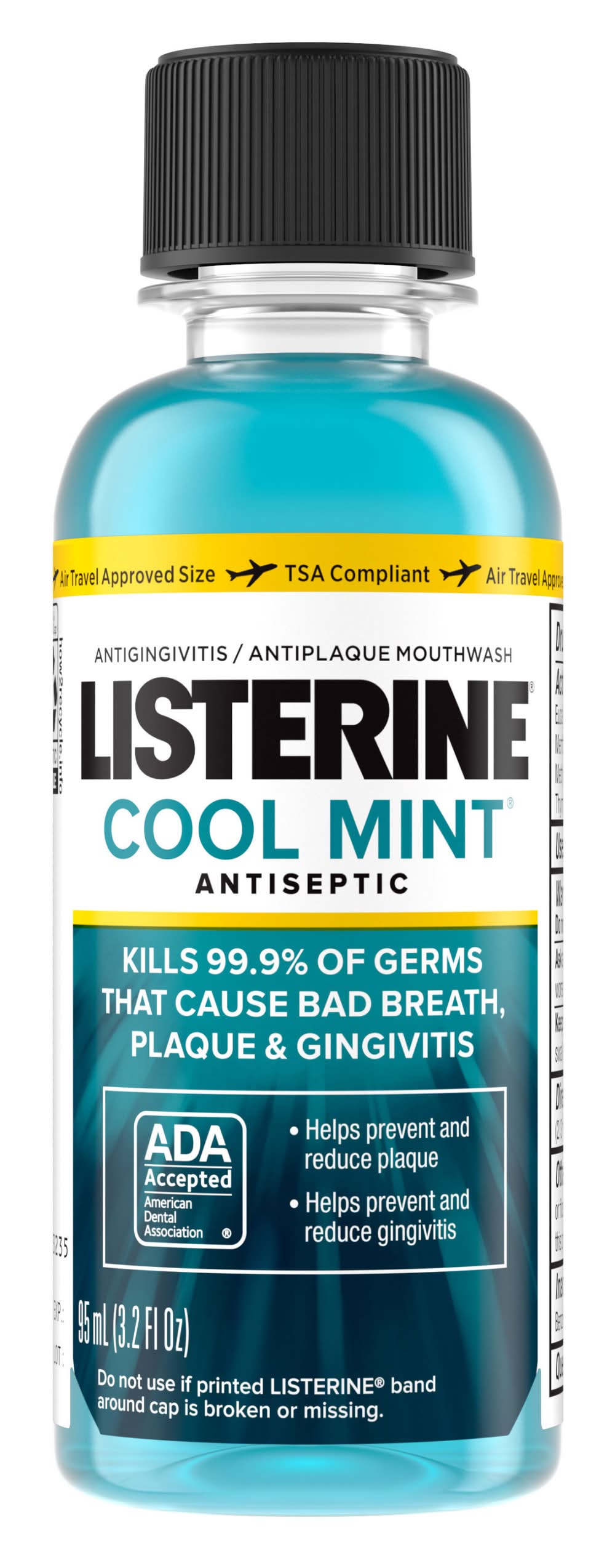 Listerine Antiseptic Mouthwash, Cool Mint (3.2 fl oz)