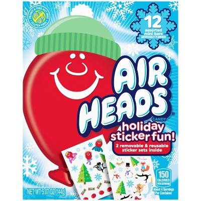 Airheads Mini Bars Christmas Sticker Book - 5.08oz