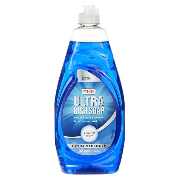 Meijer Ultra Dish Soap Ultra Concentrated, Original Scent (24 oz)