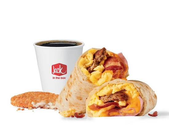 Meat Lovers Breakfast Burrito Combo