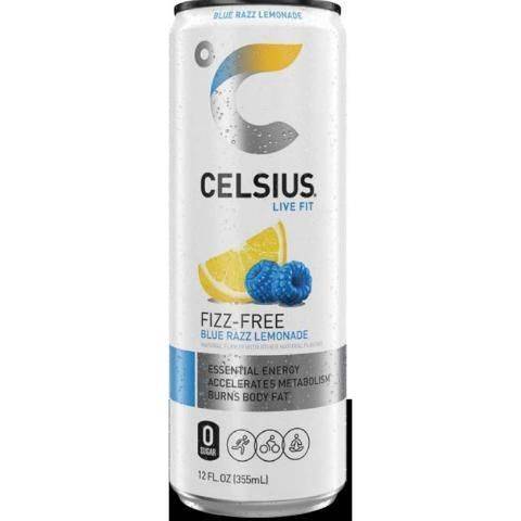 Celsius Live Fit Fizz Free Drink, Blue Razz Lemonade (12 fl oz)