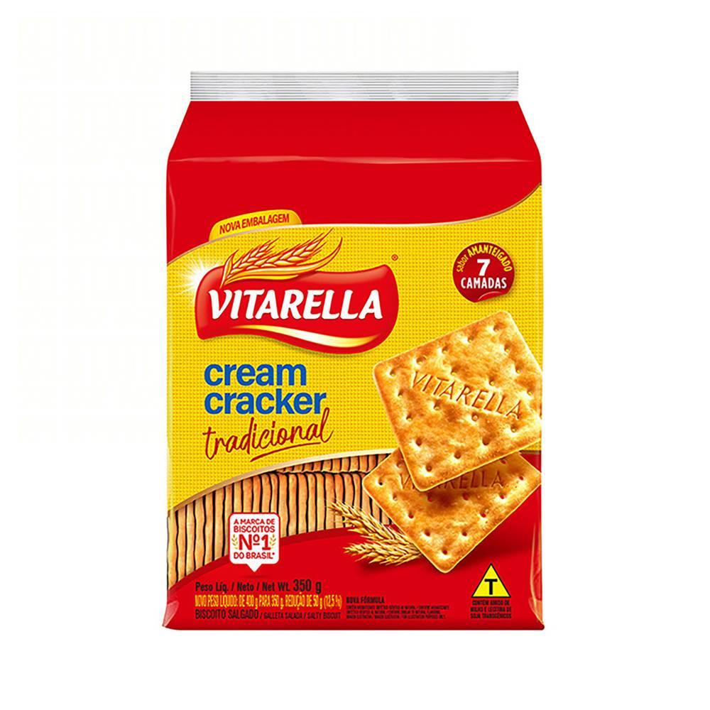 Vitarella biscoito salgado cream cracker tradicional (350 g)