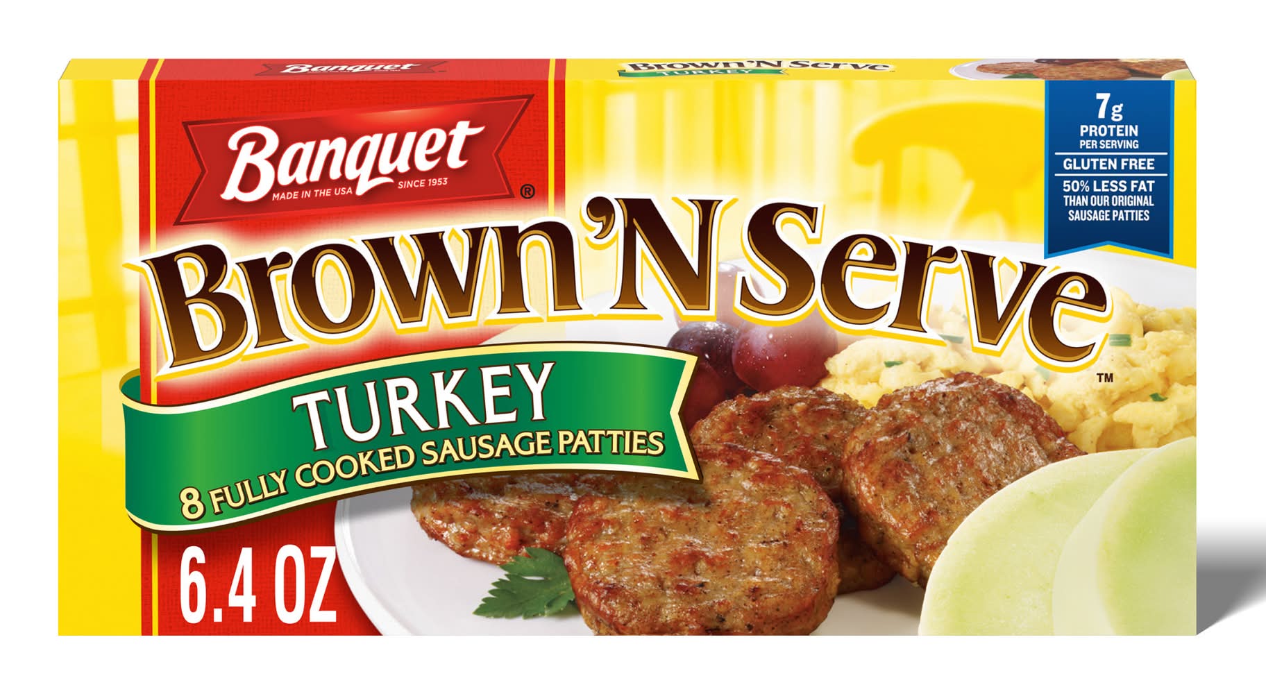 Banquet Brown'n Serve Turkey Sausage Patties (6.4 oz, 8 ct)