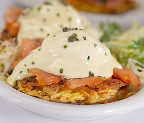 Eggs Benedict Canyon with Smoked Salmon