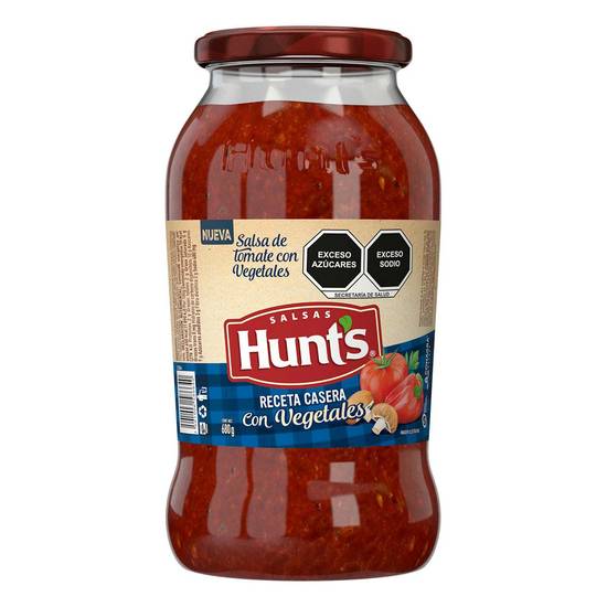 Hunt's salsa de tomate estilo italiano con vegetales (frasco 680 g)