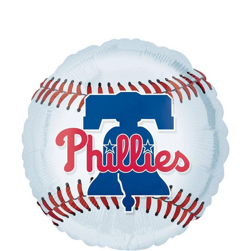 Uninflated Philadelphia Phillies Baseball Foil Balloon, 18in - MLB