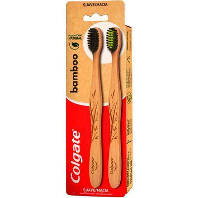 COLGATE Cepillo Dental Bamboo FHS 2P
