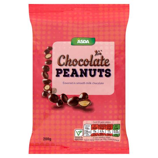 Asda Chocolate Peanuts 200g