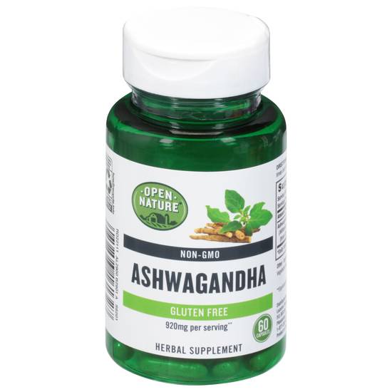 Open Nature Ashwagandha, Gluten Free 920 mg Capsules(60 Ct)