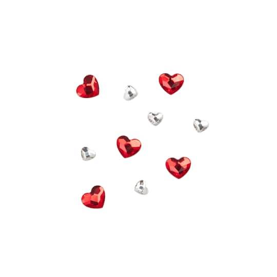 Crystal & Light Siam Heart Glue-On Austrian Crystal Mix By Bead Landing, 10Ct.