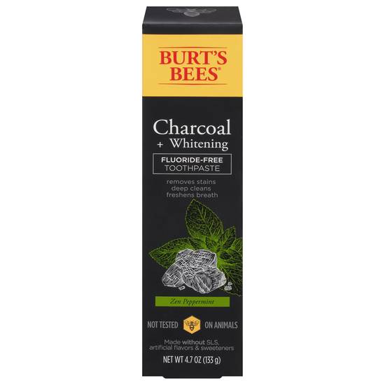 Burt's Bees Charcoal + Whitening Zen Peppermint Toothpaste