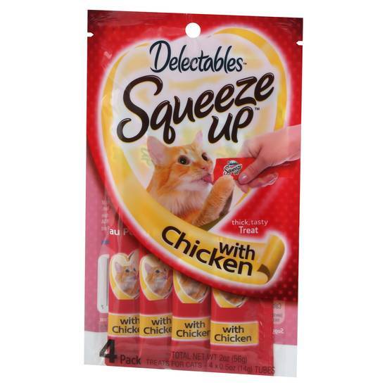 Delectables Squeeze Up With Chicken Cat Treats (4 ct)