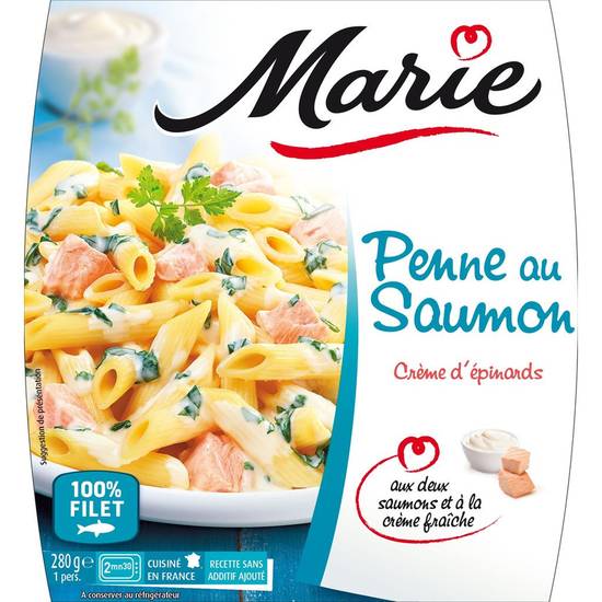 Penne saumon crème d'épinards Marie 280g