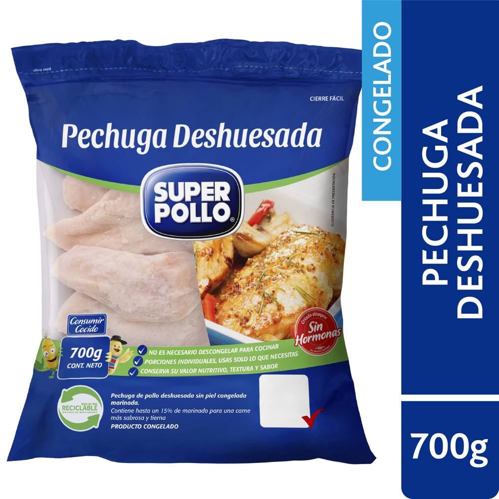 Super Pollo · Pechuga deshuesada de pollo (700 g)