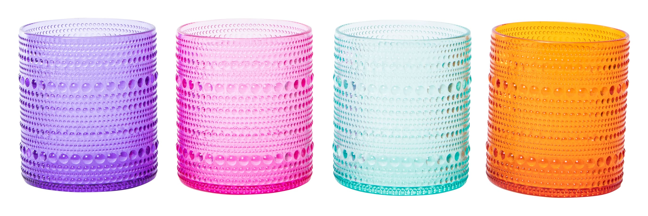 Translucent Tumbler Set 12oz 4-Pc