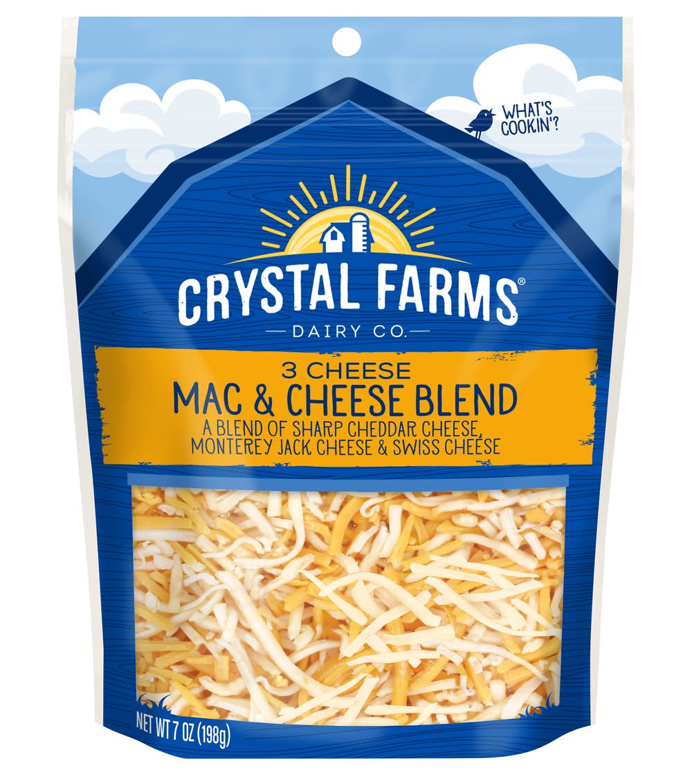 Crystal Farms Shredded Mac & 3 Cheese Blend (7 oz)