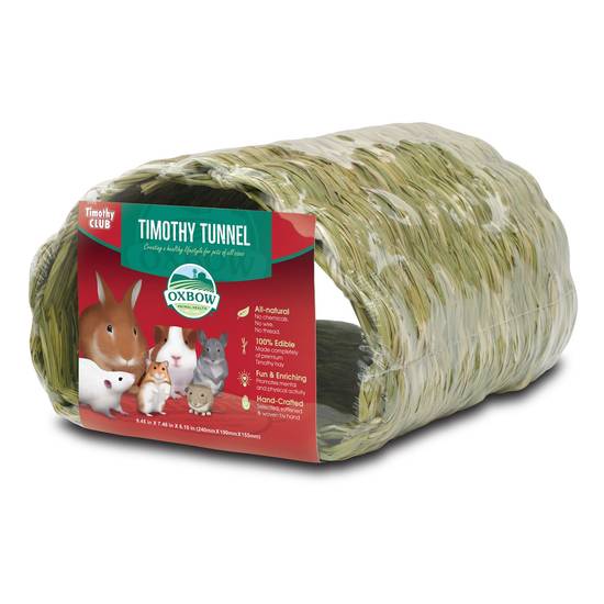 Oxbow Timothy Club Small Animal Timothy Tunnel (Color: Assorted)