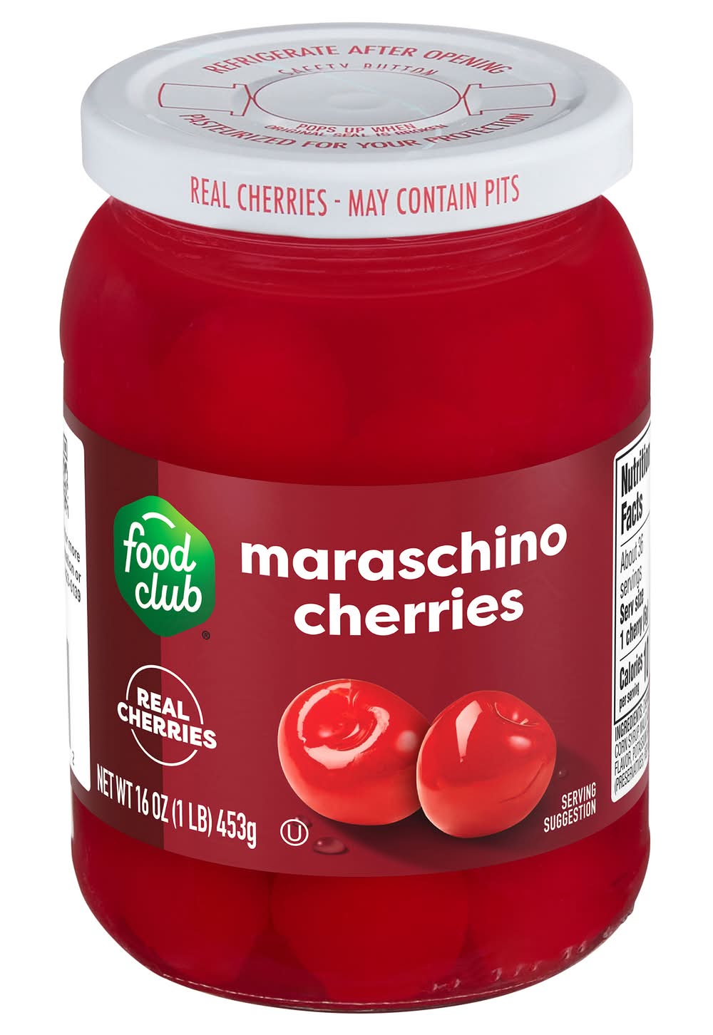 Food Club Maraschino Cherries (16 oz)