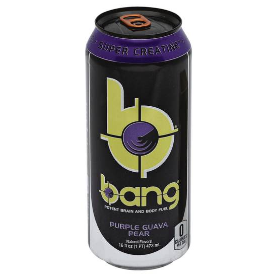 Bang Super Creatine Purple Guava Pear Energy Drink (16 fl oz)