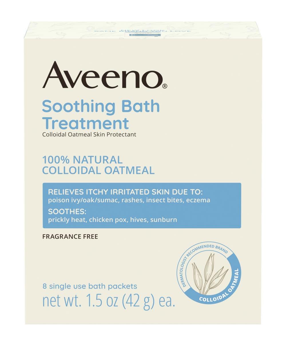Aveeno Soothing Bath Treatment For Irritated Skin (8 x 42 g)