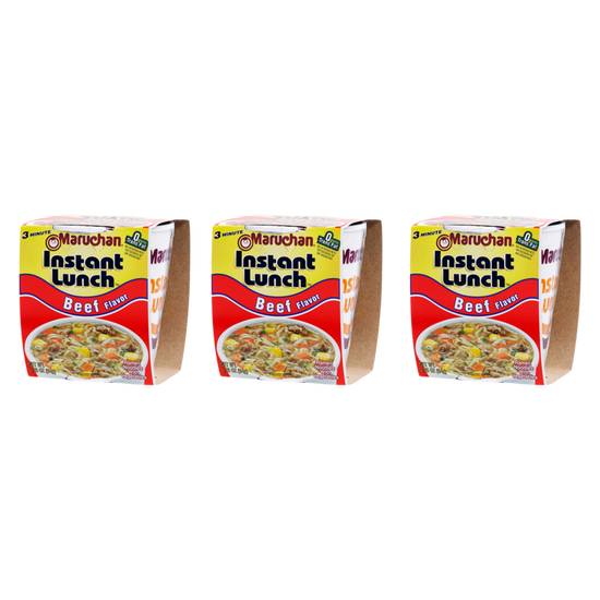 Order Maruchan Instant Lunch Beef Flavored Ramen Noodle Soup Bundle food online from Everyday Needs By Gopuff store, Fairfield on bringmethat.com