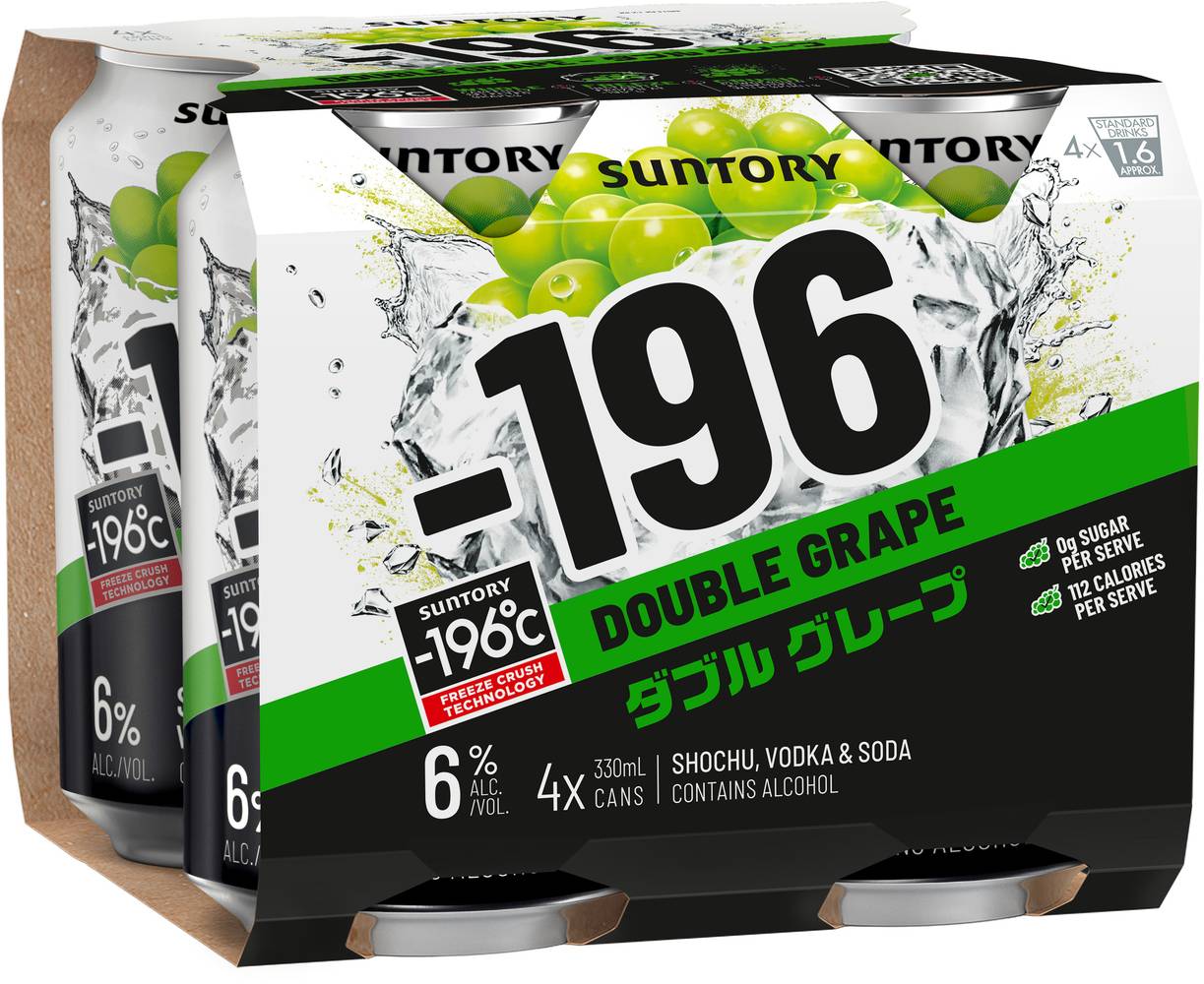 -196 Double Grape 6% Can 330mL X 4 pack
